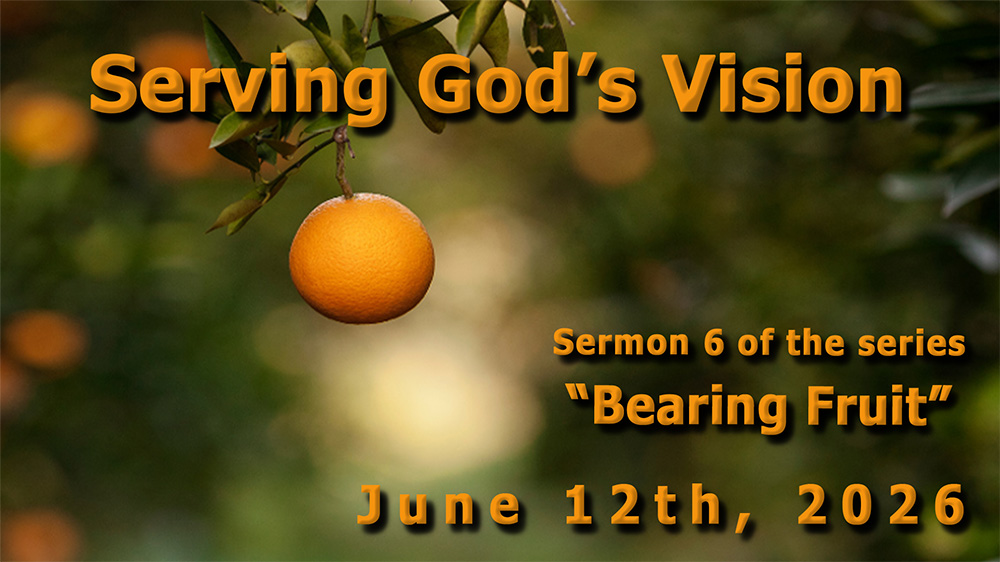 Serving God's Vision (Sermon 6 of the series 